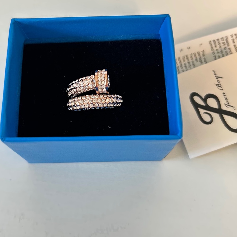 NWT Joan Boyce Pave Crystal Ring